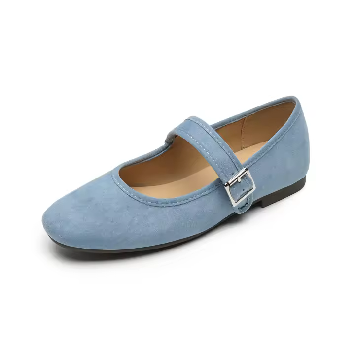 Zapatos Mary Jane Retro de Fondo Plano Weiwei Girl 313-26 Suela Suave, Boca Baja para Mujeres - 1