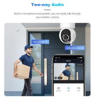 Cámara WiFi de 5MP, lente Dual, seguridad, visión nocturna, cámaras de vigilancia a Color, seguimiento humano automático AI, cámara de vídeo interior Onvif - details 8