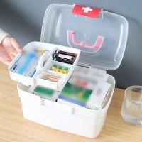 Pastillero grande multicapa, organizador de almacenamiento de pastillas portátil de gran capacidad, caja de medicina doméstica, contenedor para tabletas - details 8