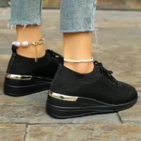 Zapatillas de deporte informales para mujer, zapatos de malla transpirables con cordones, Tenis de plataforma para caminar y correr, moda de verano - details 17