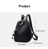 Mochila pequeña con cremallera para mujer, mochila de moda con correa ajustable para el trabajo y la escuela - details 6