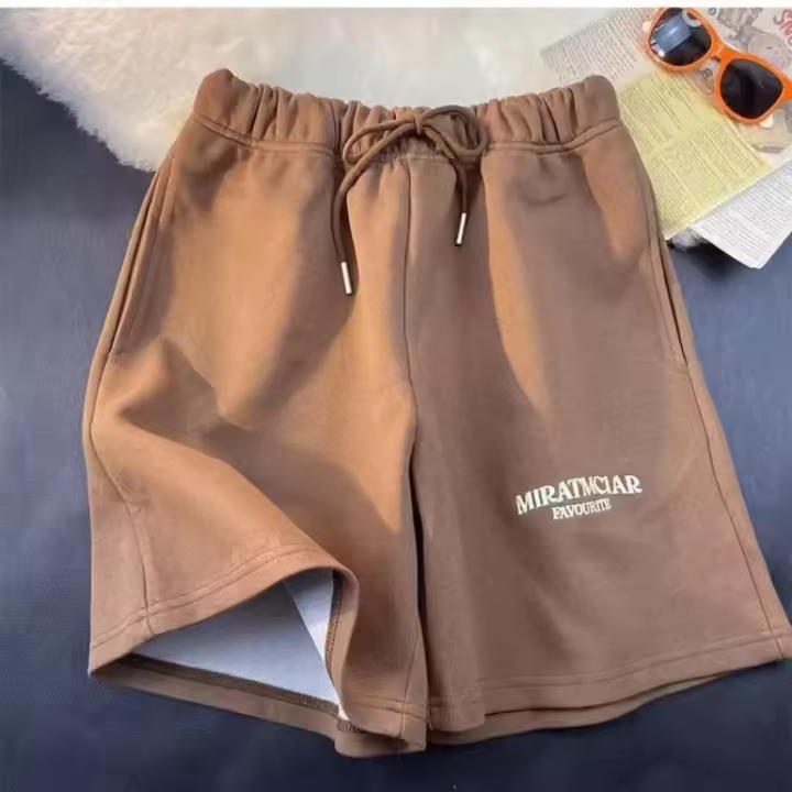 Pantalones Cortos de Deportes de Verano Minimalistas Moda de Playa y Calle para Hombres con Letras Bordadas - 1