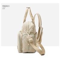 Nueva mochila antisalpicaduras multifuncional de moda de gran capacidad, bolso de maternidad, bolso, mochila de color sólido. - details 14