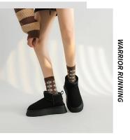 Botas de Nieve de Peluche de Lujo Calzado Plano de Tobillo para Mujer Caliente y Casual con Forro de Piel - details 11
