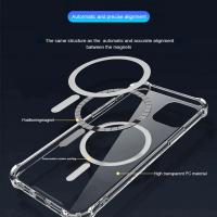 Funda Magsafe de carga inalámbrica magnética de lujo para iPhone 16 15 14 13 12 11 Pro Max Plus cubierta de parachoques transparente a prueba de golpes ﻿ - details 3