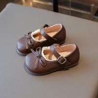 Zapatos de cuero para niños, nuevos zapatos planos para niñas de primavera y otoño con lazo, zapatos informales versátiles de moda de princesa para niños, suela blanda - details 13