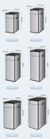 Cubo de Basura de Acero Inoxidable Inteligente Alto Capacidad 15L-60L Ideal para Cocina - details 25