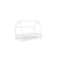 Cama para niños pequeños Cama Infantil 160 x 80cm Estructura Tipi de Madera Pino Blanco Mate - details 10
