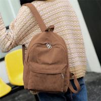Mochila de Corduroy para Mujer Tendencia en Bolsos de Viaje y Escuela Color Sólido - details 13