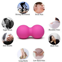 Bola de masaje de cacahuete, bolas de Lacrosse para ejercicio, TPE, doble músculo, deportes, gimnasio, Yoga, terapia de puntos gatillo, liberación miofascial - details 3