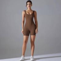 Body sin mangas para mujer, ropa elástica de una pieza, ropa de gimnasio, ropa deportiva - details 8