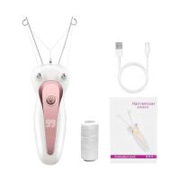 Removedor de cuerpo eléctrico para mujer, afeitadora de hilo de algodón para piernas y brazos, maquinilla de afeitar, depiladora de pelo recargable para cuello de belleza - details 16