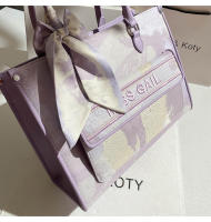 Bolso de mano morado de gran capacidad2025Nuevo bolso de viajero de alta gama - details 5