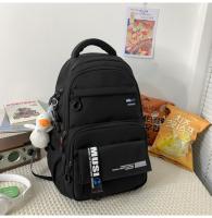 Mochila informal de gran capacidad nueva versión coreana pequeña mochila fresca y de moda Mochila japonesa simple de color sólido - details 37
