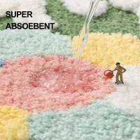 Alfombras de baño antideslizantes, Alfombra de microfibra suave, Extra suave, absorbente de agua, Floral, para suelo de Ducha - details 1