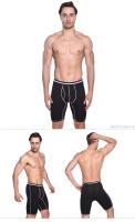 Calzoncillos Bóxer Largos para hombre, ropa Deportiva de algodón, paquete de 4 o 3 - details 5