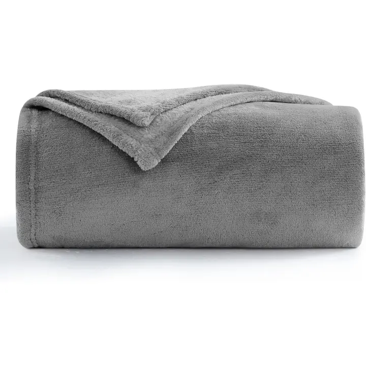 Aisbo Manta Sofa Polar 230x270 - Manta Cama 180, Manta Sofá Extra Grande, Manta 230 x 270 cm Franela, Extra Suave y Caliente, Azul Marino, 100% Microfibra Manta de Franela - 1