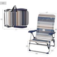 Conjunto 2 Sillas Pleg Alu 5pos 61x50x85cm C/asa-mykonos - details 9