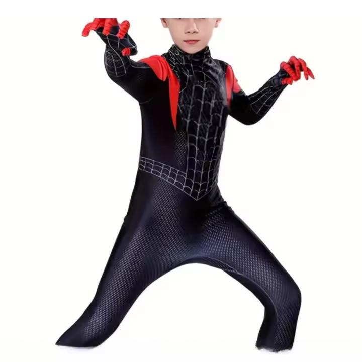 Disfraz de Superhéroe Spiderman Traje de Cuerda de Lycra Unisex para Niños y Adultos - 1