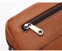 Bandolera de cuero impermeable para hombre, bolso de hombro clásico, de diseñador, de lujo - details 18