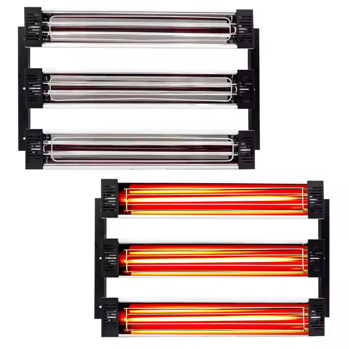 Lámpara de curado de pintura infrarroja DATOU BOSS 2000W 1000W 3000w Lámpara de pintura de calefacción de onda corta con soporte elevable Luz de secado para carrocería de automóvil - 1