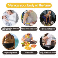【3-6m】Faja de entrenamiento de cintura moldeadora de cuerpo faja de cintura alta corsé faja moldeadora larga faja moldeadora de talla grande - details 8