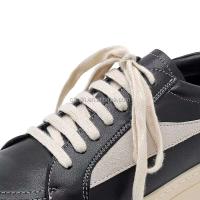 Nuevas zapatillas de deporte al por mayor para hombre, patines, zapatillas para mujer, talla grande 38-46, zapatos gruesos negros con cordones de cuero genuino, marca - details 2