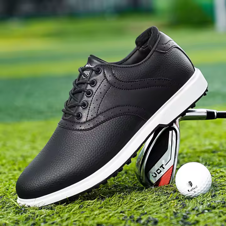 Zapatos de Golf Profesionales para Hombres Deportivos Casuales Antideslizantes Impermeables de Cuero Nuevos Zapatos de Golf - 1