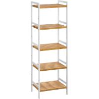 Estantería de Bambú de 5 Estantes 45 x 31,5 x 142 cm Ideal para Baño, Cocina, Sala de Estar, Dormitorio, Balcón - details 0