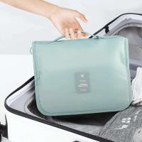 Bolsa de Almacenamiento de Maquillaje de Viaje Impermeable Organizador de Cosméticos de Nylon con Gancho Bolsa de Higiene Personal de Alto Diseño - details 7