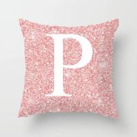 Cojín de sofá rosa con letras ostentosas, almohada con respaldo central, 45x45cm - details 22