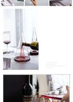 Botella de vino tinto de vidrio monoborosilicato, cascada rápida, separador piramidal, decantador de whisky, herramienta basculante - details 15