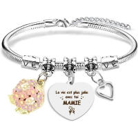 Pulsera de acero inoxidable, pulsera con letras de etiquetas, pulsera de accesorios, venta caliente en Italia - details 26