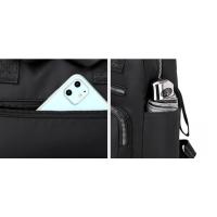 Mochila Oxford impermeable de gran capacidad para mujer, Bolsa Escolar de viaje para adolescentes, paquete negro Simple, nueva moda - details 21