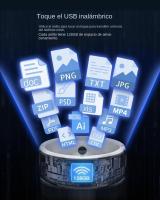 El anillo inteligente integra 6 tarjetas RFID y función NFC para compartir disco, inalámbrico de 128 GB para iPhone y Android. - details 10