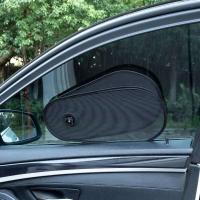 Tipo de ventosa giratoria para ventana lateral de coche, parasol para coche, protección UV, parasol universal negro - details 6