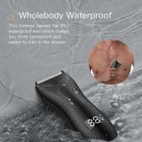 Kit de cortapelos profesional inalámbrico para hombres, afeitadora de barba y recortadora de nariz, pantalla LCD, aseo corporal impermeable - details 4