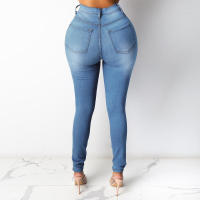 Nueva moda femenina: pantalones lápiz ajustados con cintura - details 13