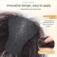 Parte media sin Clips, extensiones de cabello con flequillo de aire, parches de pelo esponjosos, piezas de cabello con flecos ligeros y transpirables - details 9