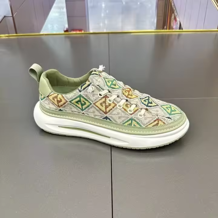Zapatos Casuales de Lona para Hombres Versátiles, Transpirables, Estilo Chino, Primavera-Verano, Zapatos Deslizantes - 1