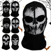 Pasamontañas Unisex, máscara de esqueleto fantasma, Calavera, esquí, sombreros, bufanda, capucha para Cosplay, fiesta, Halloween, ciclismo, monopatín - details 5