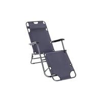 Silla de Jardín Plegable Sillón de Playa Ajustable en 10 Posiciones con Espalda Alta y Reposapiés - details 11