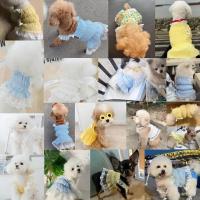 Vestido de Manga Fresco para Perros de Verano Ropa de Mascota de Encaje para Cachorros y Bichon Yorkie Suministros para Mascotas Sudaderas - details 5