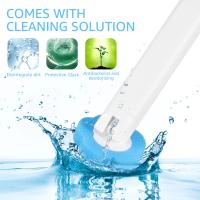 Cepillo de baño desechable mango largo Kit de herramientas de limpieza de Wc montado en la pared con cabezal de cepillo reemplazable accesorios de baño. - details 1