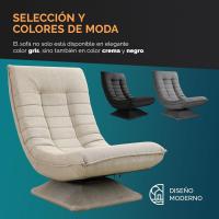 Suelo Plegable Tapizado Crema 60x105x87cm - details 3