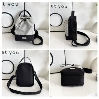 Bolso de hombro con cordón de nailon, bolso cruzado ligero de estilo coreano para mujer, bolso de cubo de gran capacidad con correa ajustable - details 29