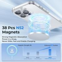 Funda transparente Original magnética para iPhone 16 15 14 13 12 11 Pro Max Plus mini XS XR Funda para Magsafe Funda transparente de silicona - details 8