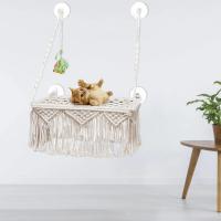 Macrame Cat Hammock  Saving Boho Without Mat  Bed  for   Decoration Kitten Sleeping Playing Climbing