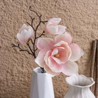 Rama de Magnolia Artificial de lujo, elegante simulación de tacto Real, Magnolia grande hecha a mano, flor falsa realista - details 1
