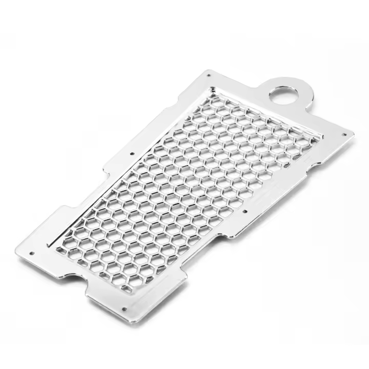 Protector de rejilla para radiador de motocicleta, cubierta protectora de aceite para Harley Softail Fat Boy Street Bob FXLR, panal de abeja - 1
